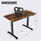 45.5 Inch Electric Height Adjustable Standing Desk with 2-Button Controller and Metal Frame